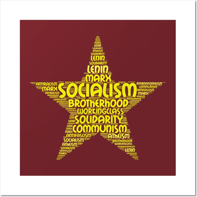 socialism word cloud Wall Art by bumblethebee